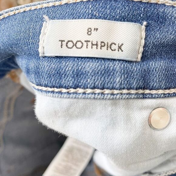 J. Crew 8" Toothpick Jeans in Horseshoe Wash Sz 30 - Picture 6 of 9